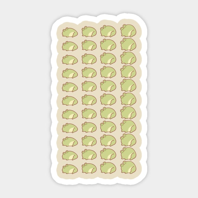 Froggie Pattern Sticker by Piexels